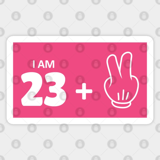 25th birthday Magnet by Circle Project